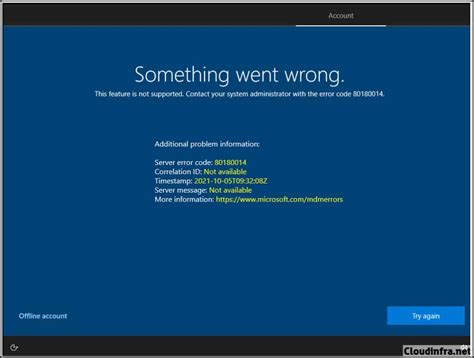 How do I fix error 80180014 .
